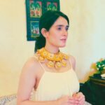 Pankhuri Awasthy Rode Instagram - The SWARNA MAHARANI Haar is more than just a necklace. It's a symbol of strength, beauty, and grace that has been cherished by Indian queens for centuries. Its intricate design and shimmering gold bring a sense of elegance and regality to any outfit. The Swarna Maharani Haar is not just a piece of jewelry, it's a statement. It symbolizes the strength and resilience of Indian women, and the beauty that comes from embracing our culture and traditions. #houseofaekaya #maharanihaar