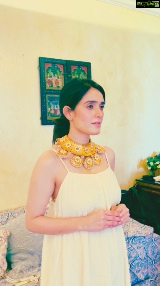 Pankhuri Awasthy Rode Instagram - The SWARNA MAHARANI Haar is more than just a necklace. It's a symbol of strength, beauty, and grace that has been cherished by Indian queens for centuries. Its intricate design and shimmering gold bring a sense of elegance and regality to any outfit. The Swarna Maharani Haar is not just a piece of jewelry, it's a statement. It symbolizes the strength and resilience of Indian women, and the beauty that comes from embracing our culture and traditions. #houseofaekaya #maharanihaar