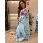Parul Chauhan Instagram - Hii Shallu.. the brand is motisa @motisaofficial happiness which is priceless same as you have given to me I appreciate from bottom of my heart for this beautiful hand painted saree in which I am looking very Pretty n beautiful N thnk u sooo much @rutbaa_13 For this beautiful jhumkaa amazing collection u HV darling Lots of love Parul Chauhan ❤️❤️❤️❤️❤️❤️❤️❤️❤️