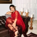 Patralekha Instagram - Crimson.. Outfit: @rohitgandhirahulkhanna Jewellery: @azotiique Shoes : @aminamuaddiofficial Stylist: @dhruvadityadave Hair: @arbazshaikh6210 📸: @leroifoto