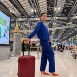 Pavitra Punia Instagram - I have a huge collection of stroller suitcases.This is the new addition to my stroller family. Welcome onboard @nasher_miles #pavvitrapunia Suvarnabhumi Airport