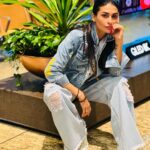 Pavitra Punia Instagram - Embarking indoor … I meant Indore” 😁🛬 👜 @cupidgoeswest Coordinated by @triptigoy #pavvitrapunia #fashion #wanderer #instyle #glam #world #travel Terminal 2 Chatrapati Shivaji Terminal Mumbai