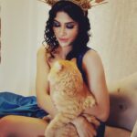 Pavitra Punia Instagram - 😰 The struggle is real but result is mind-ich-blowing 🐈 #bagheera P.S- Lakshmi tried her best 😁 #pavvitrapunia #pavitrapunia #fashion #style #making #photoshoot #sun