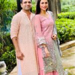Pavitra Punia Instagram – All the loving wishes for you today , to bring much peace and happiness your way. 
aap sabhi ko humaari taraf se Eid Mubaarak. 
.
.
#eijazkhan #❤️ #pavvitrapunia #eiduladha #eidmubarak 
.
.
.
.
she’s wearing @labelmraar 
me’s wearing @elitesahab co ordinated by @triptigoy .
.
.
#chutkula 
mai to gaya tha unhe qurbani ki biryani dene, lekin mai khud hi qurban ho gaya. .
.
.