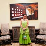Pavitra Punia Instagram – 🌿too much too much summer 

👛 by @vareli.bafna 

#pavvitrapunia #souk #dinner #green #🦜 #makeinindia The Taj Mahal Palace, Mumbai
