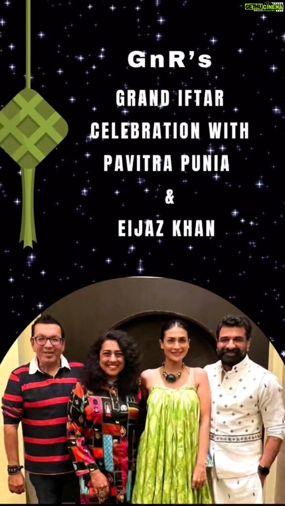 Pavitra Punia Instagram - This Iftar celebration at Souk @tajmahalmumbai was a truly intimate one, with the very special @pavitrapunia_ and @eijazkhan ❤️❤️ Conversations and kebabs flowed well into the night as Chef Simon Shakour and his team fed us some outstanding Middle-Eastern specials. Each of us had our favourites… Pavitra loved the hearty Fattoush Salad, I loved the Lamb Sambusek, @sharmag loved the Alexandrian pudding, Omali, and Eijaz couldn’t get enough of the light n flaky Baklavas 😍 The view of Mumbai’s iconic Gateway of India and the bobbing boats was breathtaking. And we even got a sneak peek into the secret ‘romantic table for two’! 🥰🥰 A very special evening indeed! ~ #pavitrapunia #eijazkhan #pavijaz #tajmahalpalace #souk #tajpalacemumbai #gatewayofindia #mumbainights #iftari #i̇ftar #iftartrail #bestofmumbai #whatanight #friendslikefamily #foodiefriends #gnrshindigs #gnr #iftarfoodtrail @eijazkhan_world @eijaz.khan.fans @pavitrapuniafc @pavijazedits @thefoodieplus1byg @biggbossindia @tajhotels The Taj Mahal Palace, Mumbai