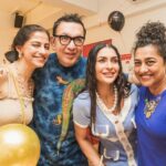 Pavitra Punia Instagram - A fantastic evening with fantastic people in flip flops 🩴 P.S - my first party in flip flops ever. (I think i was born in heels 👠 chappals are difficult for me 🫠) Thank you @romibites x @smokehousedeli for having me over. @sharmag gate crashed the party 🎈 I got to know through Romi 😄 but it’s always fun to be around you sharmaG 💞 you both are love 💕 #pavitraapuniya #partyinflipflops #chappals