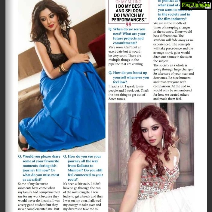Payal Ghosh Instagram - 🖤🖤 @bombayfilmfame #covergirl #magazinecover #love