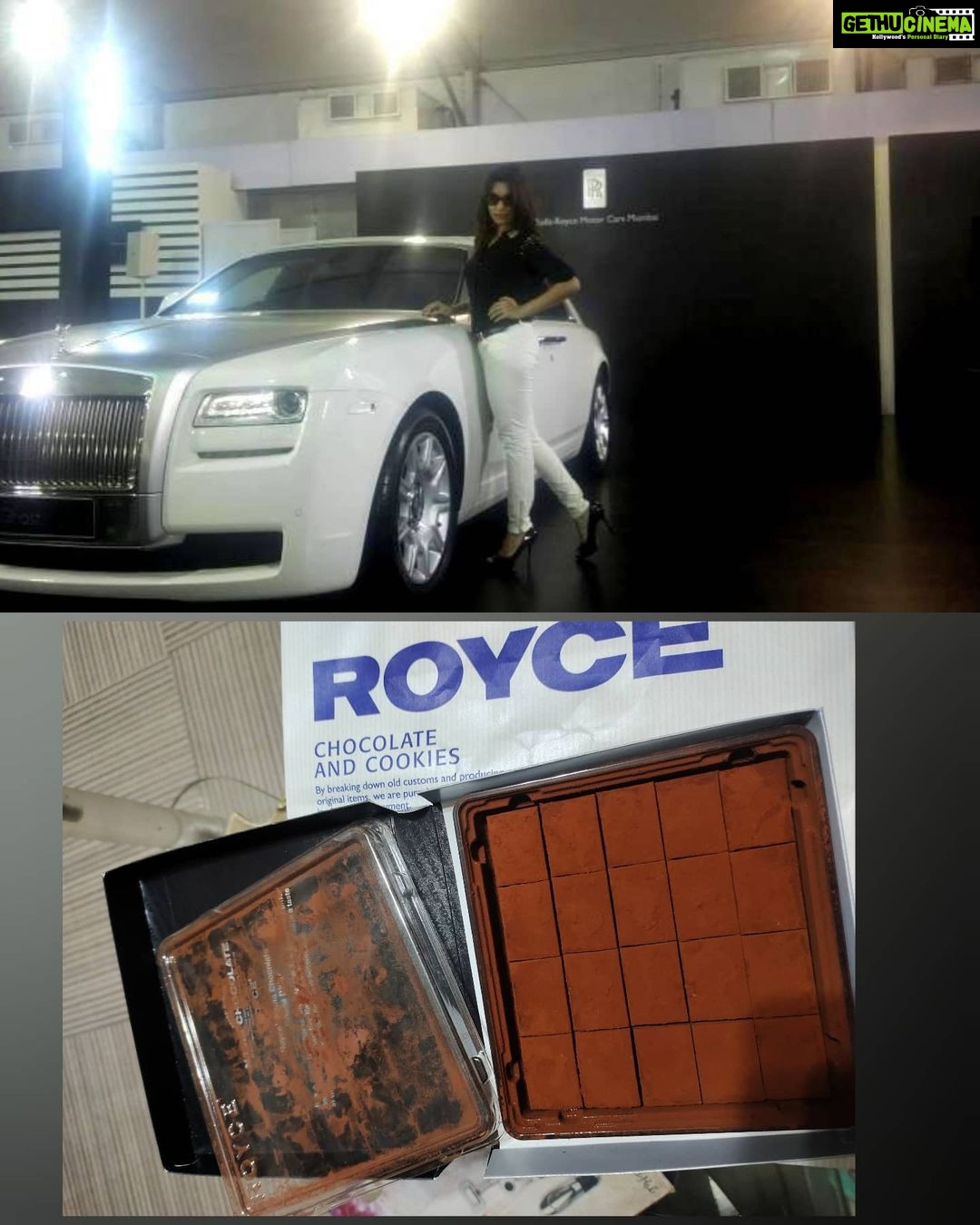 Payal Ghosh Instagram - Abhi #roycechocolate hai mere pass 😂😂 #roycechocolate #rollsroyce ,#black #girlmagic #love 🖤🖤 #royceghanabitter 🖤🖤