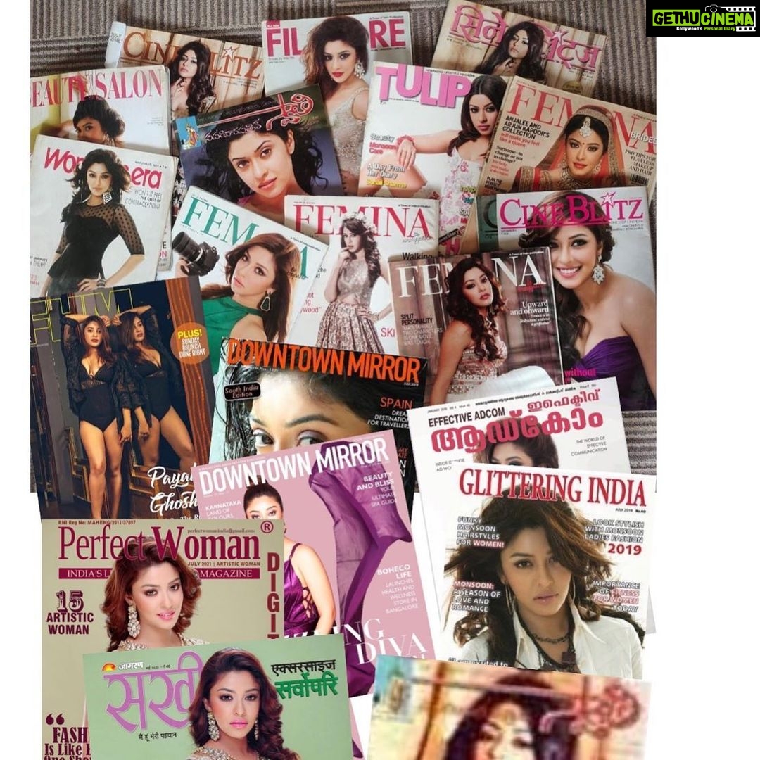 Payal Ghosh Instagram - Used to dream in my school days to feature in atleast one magazine cover and was a avid reader of #Femina and then this happened and it continues... 🖤🖤 #picturetohabhibaakihai #universehasyourback #dream #dreamcatcher #payalghosh