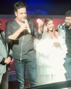 Payal Ghosh Instagram - At the trailer and poster launch of our film Red #love 🖤COMING SOON 🎉