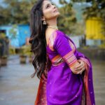 Pooja Sawant Instagram - My wonderland of colours 💜 #colourful Makeup by @vrushti_harkare Shot by @romo_clicks