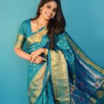 Pooja Sawant Instagram - saree by @vastrakala_paithani_ Jewellery by @kalyanjewellers_official Make up @vrushti_harkare Photography @sarrikaaaaaa