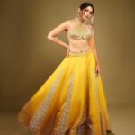Pooja Sawant Instagram - 🌻 Styled by @trushala_nayak Outfit by @rajgharana.rg Pictures by @shruu_t Make up @muabyshailesh Hair @makeupandhair_by_anita
