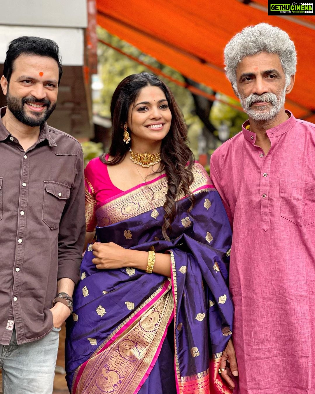 Pooja Sawant Instagram - Promotions are in full swings ✨🌸 दगडी चाळ २ 19 August