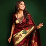 Pooja Sawant Instagram - ✨ Saree by @saipaithani09 Jewellery by @kalyanjewellers_official Shot by @shruu_t Make up @vrushti_harkare