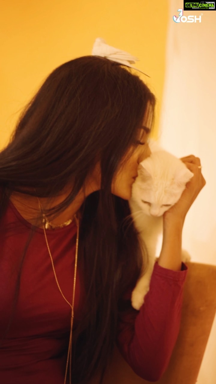Pooja Sawant Instagram - Angels speak to those who silence their minds long enough to hear 🌸 I hear chirping and meowing everywhere everyday ♥️ Peekaboo and universe #Poojasawant #love #joshapp #joshofficial #joshmarathi @officialjoshapp @josh.marathi