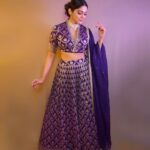 Pooja Sawant Instagram - 💜✨ 💜 Outfit by @label.surabhimathur Styled by @shalmalee_t Make up @vrushti_harkare Shot by @sarrikaaaaaa