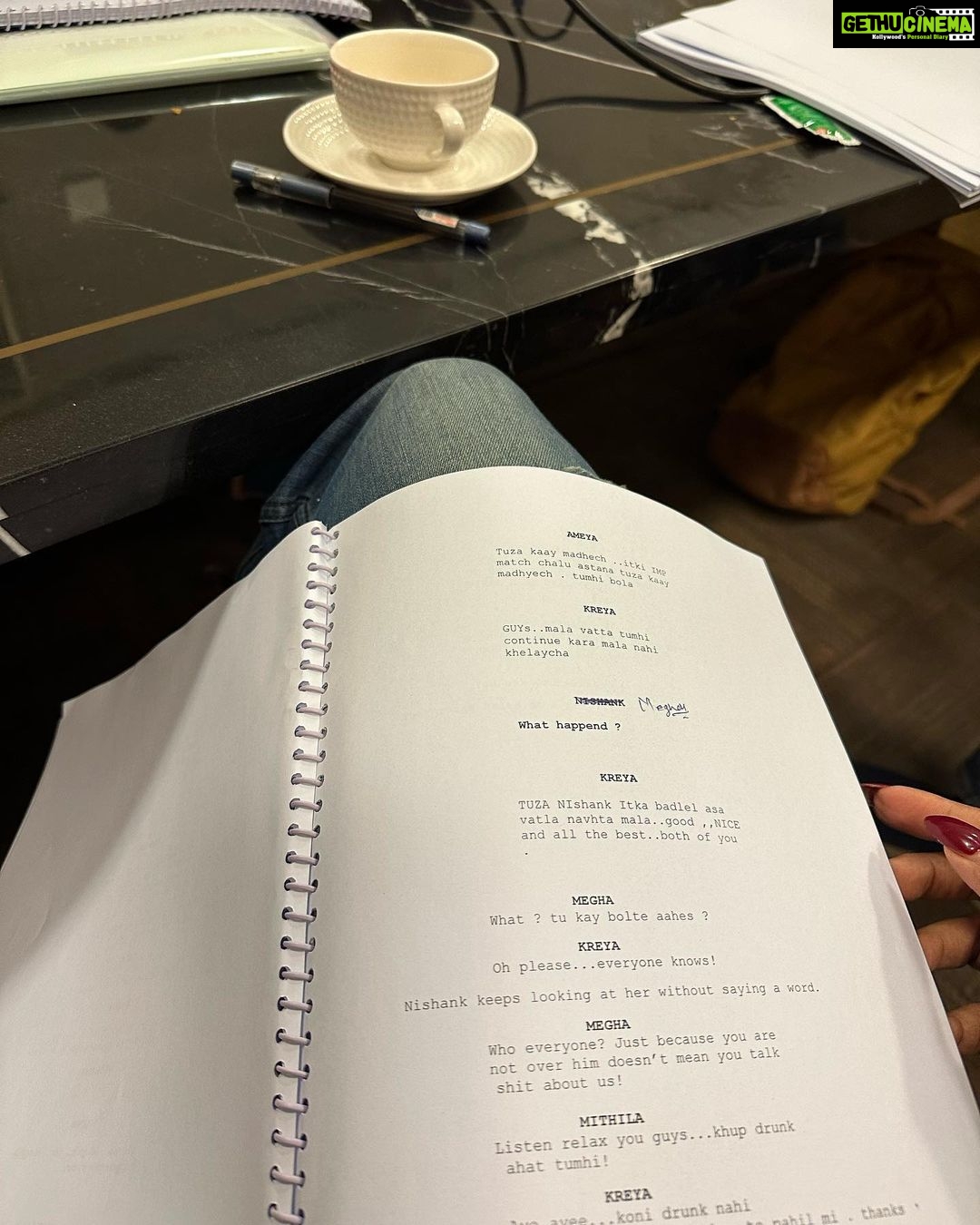 Pooja Sawant Instagram - Preparing for my next 🎥