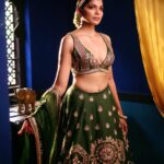 Pooja Sawant Instagram - 💚💫 Styled by @trushala_nayak Outfit - @rajgharana.rg Shot by @shruu_t