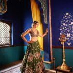 Pooja Sawant Instagram - 💚💫 Styled by @trushala_nayak Outfit - @rajgharana.rg Shot by @shruu_t