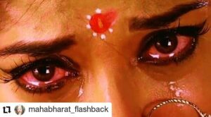 Pooja Sharma Instagram - Dharm Adharm Aadi Anant Satya Asatye Kalesh Kalank, Swarth ki katha Parmarth ki...TONIGHT 8:30pm, STARPLUS ! 
#mahabharat #starplus #draupadi #cheerharan