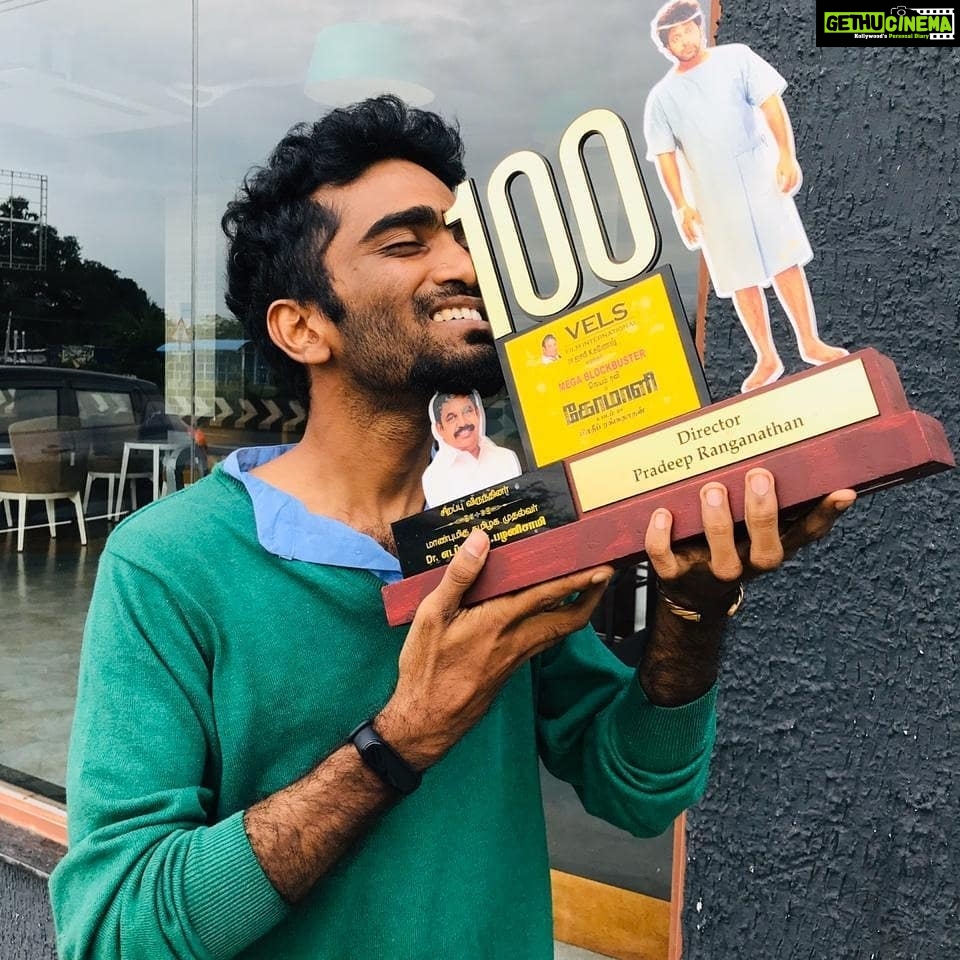 Pradeep Ranganathan Instagram - #1YearOfBBComali WoW This has been so fast:) Was like yesterday :) Thanks to the makkal who still have it in their heart.I see the seed of Manidham growing everywhere:) I'm happy when ppl relate Manidham to Comali ❤☺ Meet u all with D next update soon :) I know Im taking time,but it will be worth it :D