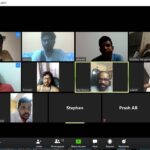 Pradeep Ranganathan Instagram - Throwback 2016 College Friends ❤ Got connected on Zoom Call yesterday again 😄 Though we meet often .. Summa zoom call pathi solnum ilaya :P who else on video calls? SSN Auditorium
