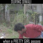 Pradeep Ranganathan Instagram – DIWALI ATTROCITIES… When a girl crosses :p