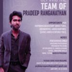 Pradeep Ranganathan Instagram - All the best