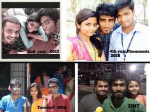 Pradeep Ranganathan Instagram - On this year it's been 10 years knowing you both .@raghavshakthidharan @yazhinikonguvel .
 More years to go . 

Happy B'day @yazhinikonguvel
I still have the image of the girl sitting in the last bench  in solitude seeing her phone inside my head ☺️
#friendship #Friends #College #collegelife