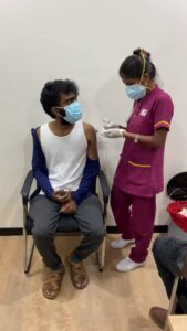 Pradeep Ranganathan Instagram - #covidVaccine with @ashwath_marimuthu