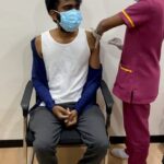 Pradeep Ranganathan Instagram - After you vaccinate , the chance of you dying because of covid is reduced to .000197 % Got vaccinated along with @ashwath_marimuthu (Director of Oh my kadavuley ) . #CoronaVaccine #CovidVaccine To get a clarity on the myths of vaccine , I just did a simple math . World wide cases 16.6 Cr, Deaths - 34.5L Death rate - 2.07 % Vaccinated People 11.3 cr , Deaths because of covid even after vaccation - 223 Death rate - 0.000197 The chance of you dying because of covid is 10152 times more than you dying after getting vaccinated because of covid . Kauvery Hospital Chennai