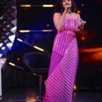 Preethi Sharma Instagram - Beautiful customised dress designed by @avyaana___ 🫶🏻🫶🏻 PC: @paulino_pictures Such a comfortable wear … thank you Monu …. #preelovesyou☮️ #fantasticaward #zeetelegu Hyderabad