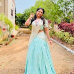 Preethi Sharma Instagram – Puthandu Vazthukal 🙏🏼

Beautiful half saree from @sajna_bridal_wear_designer 😍
Lovely jewellery from @jasmitha_fashions 😍

#preelovesyou☮️ #AADHYA #zeetelegu