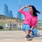 Preethi Sharma Instagram - Wanderlust 🫶🏻 #preelovesyou☮️ #travelmode #baku #Azerbaijan #workaholic Baku, Azerbaijan