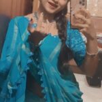 Preethi Sharma Instagram - Lovely saree from @ashas_womens_collection 🫶🏻 Blouse designed by @yaradesigners ✨