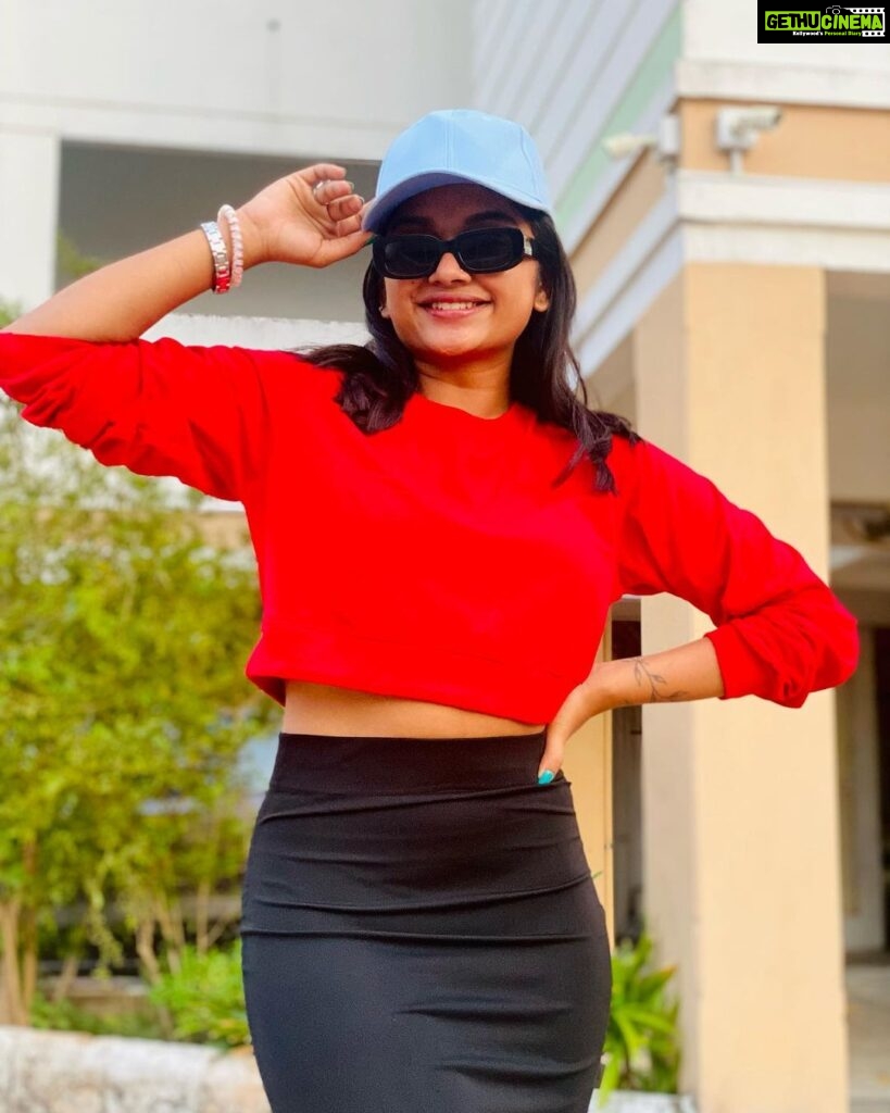 Preethi Sharma Instagram - “There is a shade of red for every women”❤️✨ #preelovesyou☮️