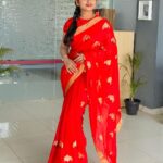 Preethi Sharma Instagram - Lovely beautiful saree from @ashas_womens_collection ❤️ Blouse designed by @yaradesigners ❤️