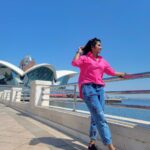 Preethi Sharma Instagram - Wanderlust 🫶🏻 #preelovesyou☮️ #travelmode #baku #Azerbaijan #workaholic Baku, Azerbaijan