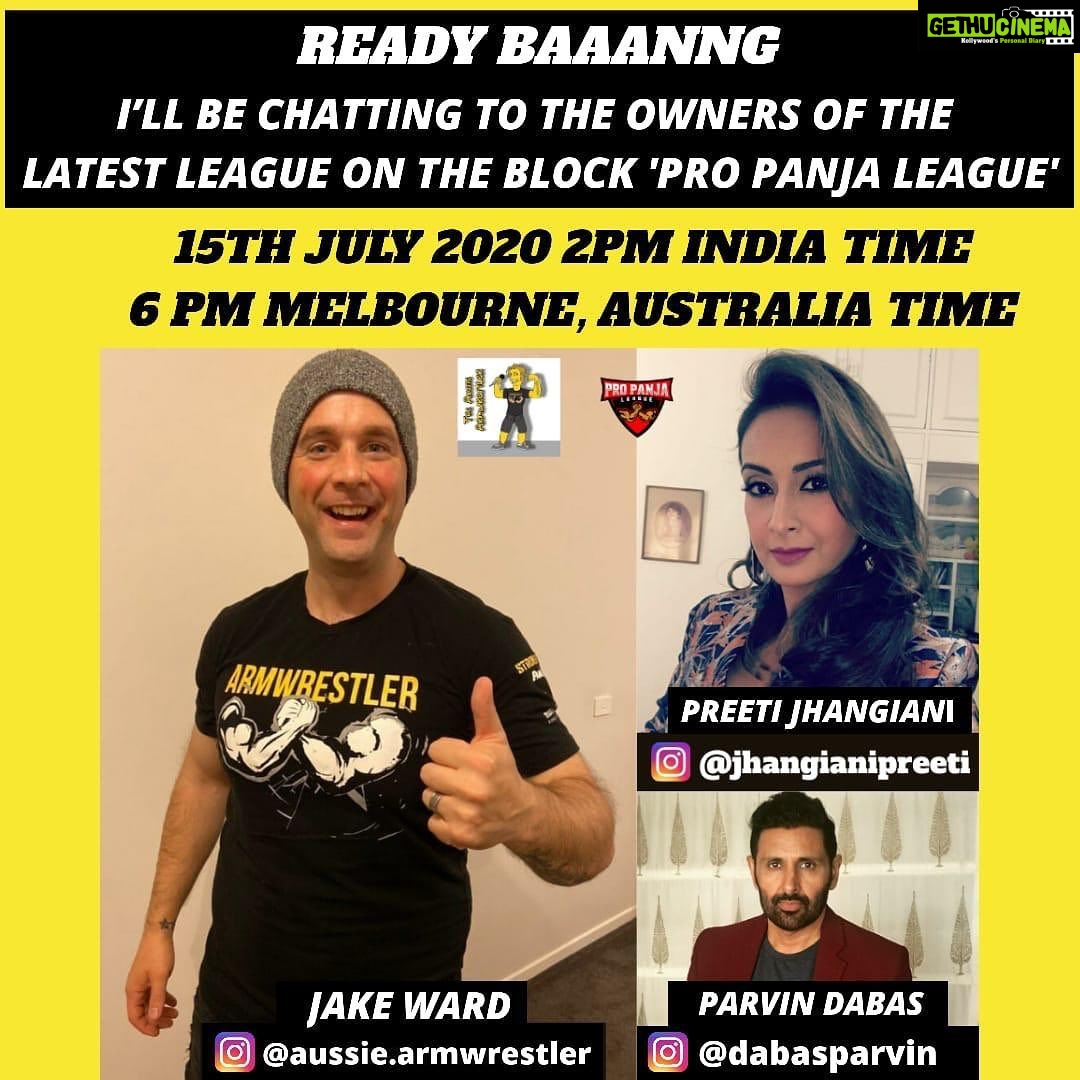 Preeti Jhangiani Instagram - Catch me and @dabasparvin speaking on Insta #live to @aussie.armwrestler Jake Ward about the @propanjaleague and about growing the sport in India ! Jake is a huge voice for arm wrestling and we’re looking forward to the chat! You can join in from @aussie.armwrestler or from @jhangianipreeti at 2 pm India time and 6pm Australia time #armwrestling #armwrestlingindia #propanjaleague #ppl #armwrestlinggirls
