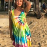 Preeti Jhangiani Instagram - And my love for #tieanddye continues #localfashion #islandwear #vibrantcolors #sea #sand #sun Paya Beach Resort, Tioman