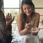 Preeti Jhangiani Instagram - Happiest with my #dessert 😋 #mango #panacotta #mangopanacotta #sunday #sundaybrunch