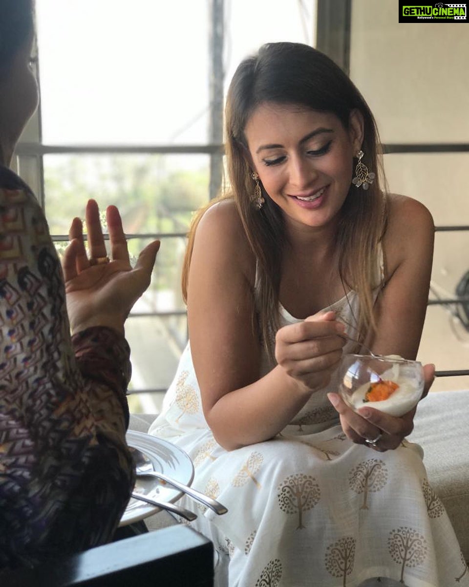 Preeti Jhangiani Instagram - Happiest with my #dessert 😋 #mango #panacotta #mangopanacotta #sunday #sundaybrunch
