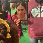Preeti Jhangiani Instagram - Back on set …. Make up @udayshirali104 Hair @sushmachavan2810