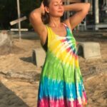 Preeti Jhangiani Instagram - And my love for #tieanddye continues #localfashion #islandwear #vibrantcolors #sea #sand #sun Paya Beach Resort, Tioman