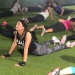 Preeti Jhangiani Instagram - The best and most important part of your #workout! Enjoying my #stretch after an intense class of @sculptx_by_rahul_pardasany @resetlifeindia Watch my journey on the @fitnessindiashow and the #sonylivapp RESET