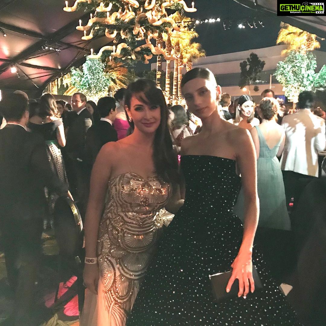 Preeti Jhangiani Instagram - With @angelasarafyan of @westworldhbo #emmys2018 #hbo #gown #fashion #diva