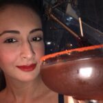 Preeti Jhangiani Instagram - As desi as it gets! #kalakhatta and #tequila cocktail with a rim of red chilli powder! on my last night before I leave for the states! #atlanta #losangeles And #houston here I come ✈️!