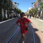 Preeti Jhangiani Instagram - When you’re in the mood for some frenzied shopping .. wear red! #moschino #losangeles #thegrove #shoptillyoudrop The Grove